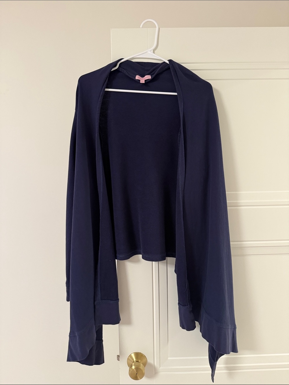Lilly Pulitzer Navy Open-Front Knit Cardigan